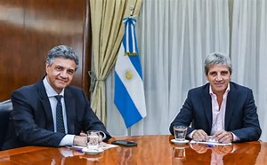 HABLÓ JORGE MACRI LUEGO DE SU REUNIÓN CON EL MINISTRO DE ECONOMIA CAPUTO