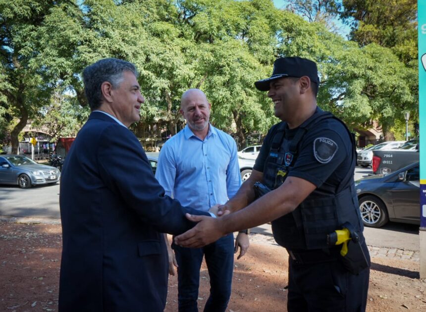 JORGE MACRI RECONOCIÓ EL TRABAJO DE LA POLICÍA CON ARMAS TASER