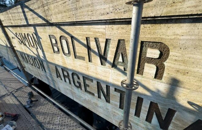 RESTAURACIÓN DEL MONUMENTO A SIMÓN BOLIVAR EN PARQUE RIVADAVIA