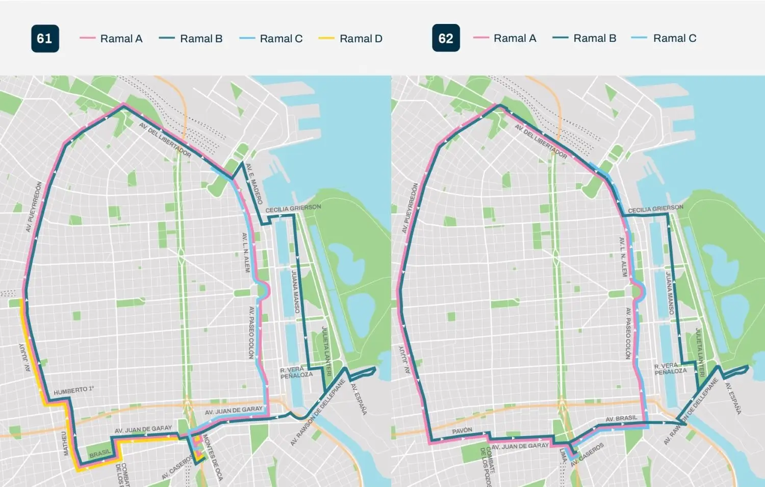 POR PRIMERA VEZ, DOS LÍNEAS DE COLECTIVOS INGRESAN A PUERTO MADERO Y AL BARRIO RODRIGO BUENO