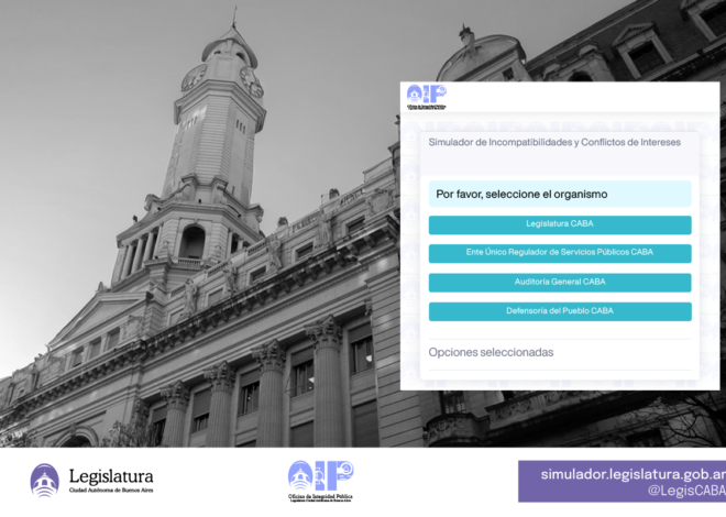 LA LEGISLATURA CREÓ UN SIMULADOR DE CONFLICTO DE INTERESES