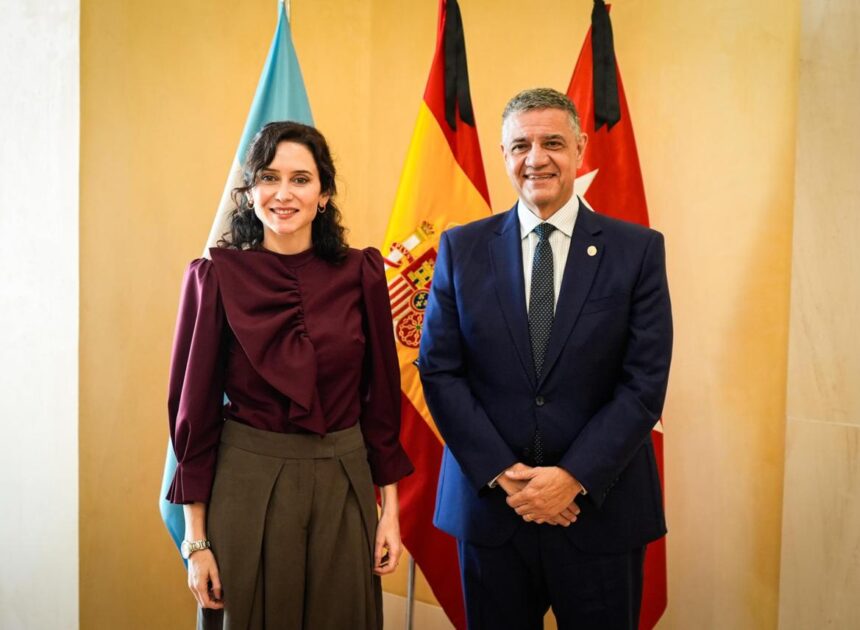 JORGE MACRI SE REUNIÓ CON ISABEL DÍAZ AYUSO PARA PROFUNDIZAR LA COOPERACIÓN ENTRE BUENOS AIRES Y LA COMUNIDAD DE MADRID