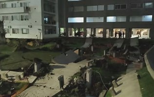 DERRUMBE EN PARQUE PATRICIOS E INCENDIO EN UN EDIFICIO DE BELGRANO