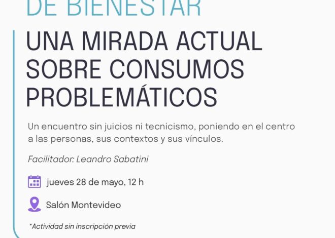 CHARLA SOBRE CONSUMOS PROBLEMÁTICOS