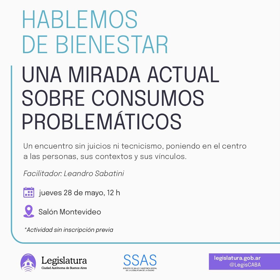 CHARLA SOBRE CONSUMOS PROBLEMÁTICOS