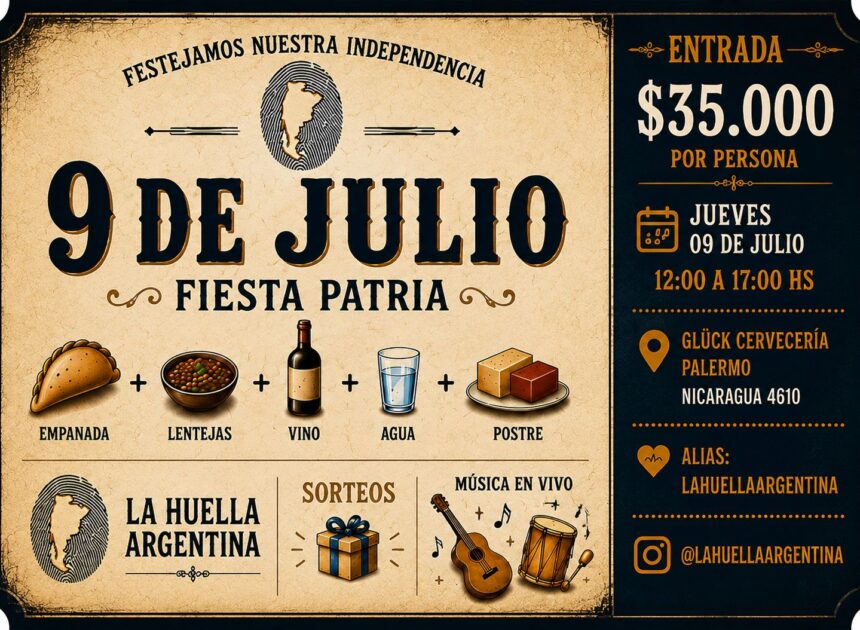 GLÜCK CERVECERÍA CELEBRA EL 9 DE JULIO A LO GRANDE