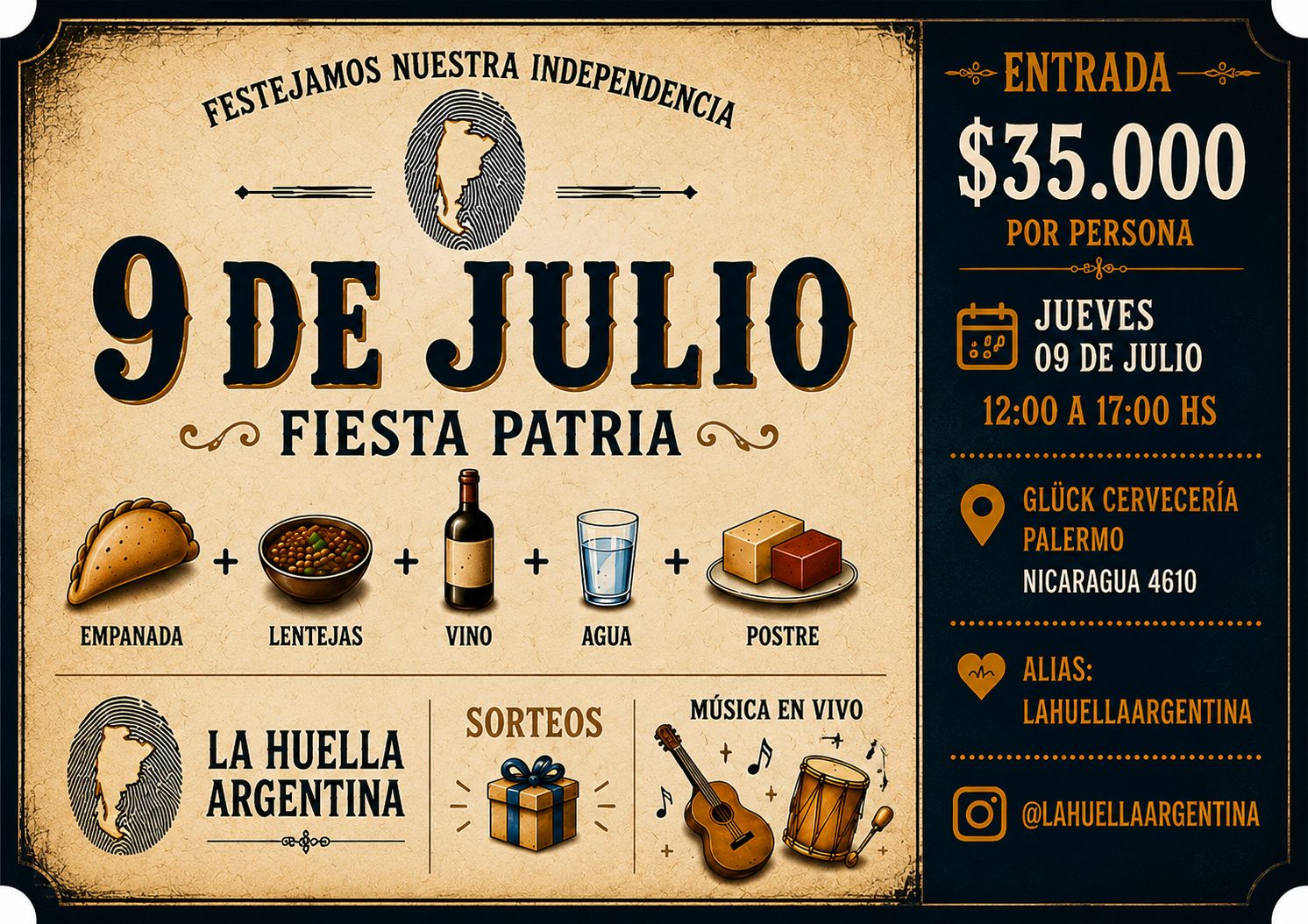 GLÜCK CERVECERÍA CELEBRA EL 9 DE JULIO A LO GRANDE