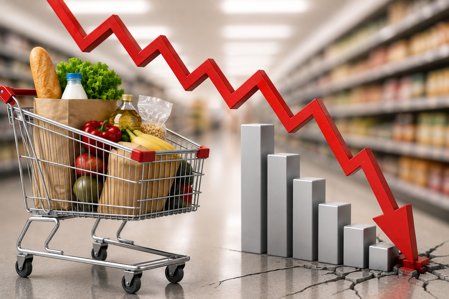 CAEN NUEVAMENTE LAS VENTAS DE SUPERMERCADOS Y AUTOSERVICIOS