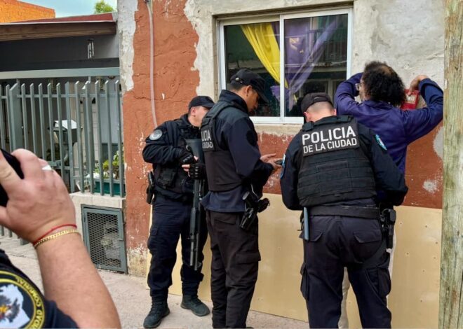 MEGAOPERATIVO DE SEGURIDAD EN BARRIO PORTEÑOS