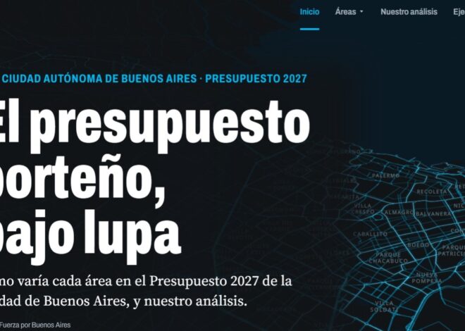 SE PODRÁ MONITOREAR EL PRESUPUESTO 2027 A TRAVÉS DE UN NUEVO PORTAL