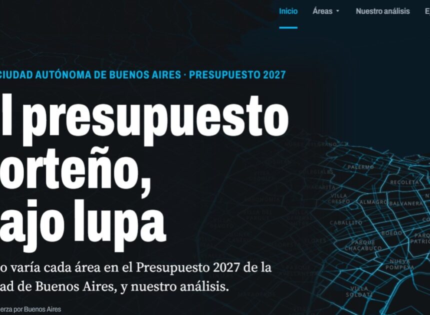 SE PODRÁ MONITOREAR EL PRESUPUESTO 2027 A TRAVÉS DE UN NUEVO PORTAL